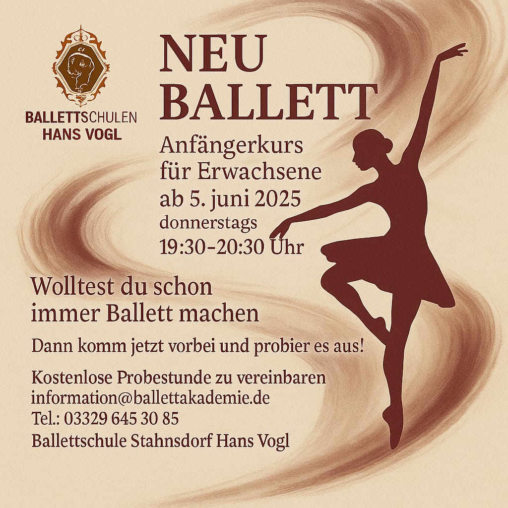 Ballett Erw. Stahnsdorf ab Juni 2025 Ballett Erw. Stahnsdorf ab Juni 2025